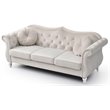 Home Square 2-Piece Furniture Set with Sofa and Loveseat in Ivory