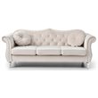 Home Square 2-Piece Furniture Set with Sofa and Loveseat in Ivory