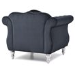 Home Square 2-Piece Furniture Set with Sofa and Chair in Black