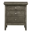 Home Square 3-Piece Set with Queen Bed 5-Drawer Chest and Nightstand in Gray