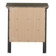 Home Square 3-Piece Set with Queen Bed 5-Drawer Chest and Nightstand in Gray