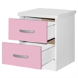Home Square 2-Piece Set with Full Captains Bed and 2-Drawer Nightstand