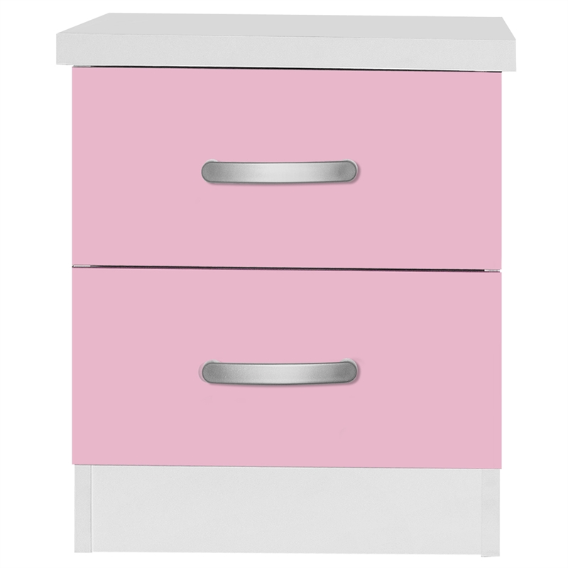 Home Square 2-Piece Set with Full Captains Bed and 2-Drawer Nightstand