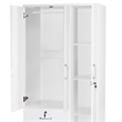 Home Square 2-Piece Set with Full Captains Bed and Wardrobe Armoire Closet