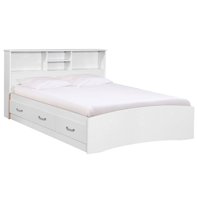 Home Square 2-Piece Set with Full Captains Bed and Bedroom Dresser