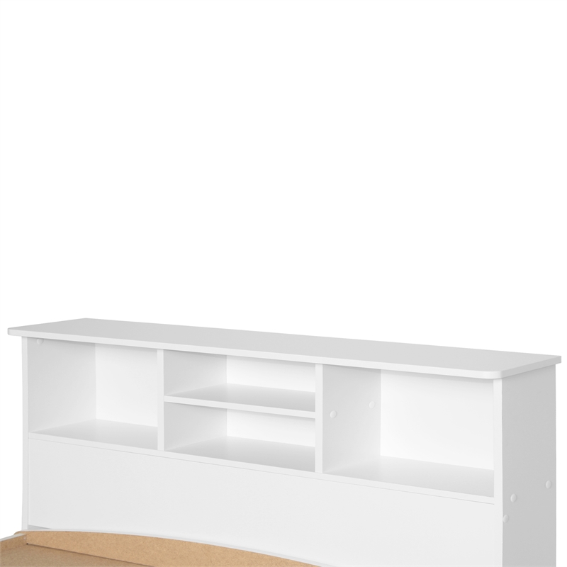 Home Square 2-Piece Set with Full Captains Bed and Dresser with Lock