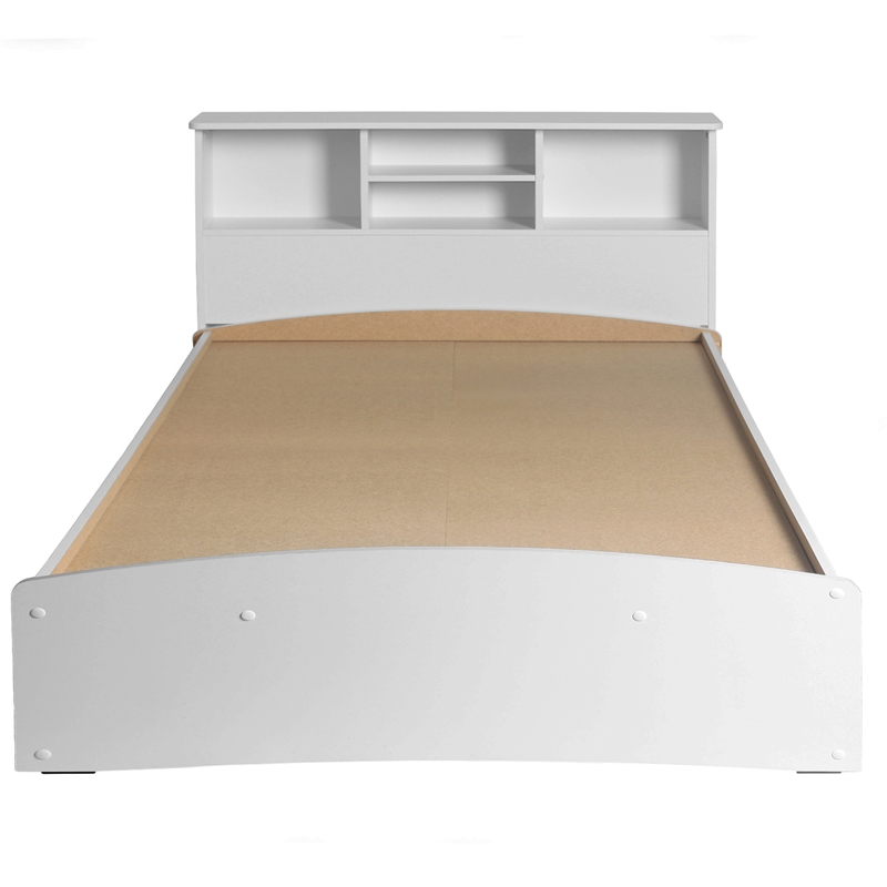 Home Square 2-Piece Set with Full Captains Bed and Dresser with Lock