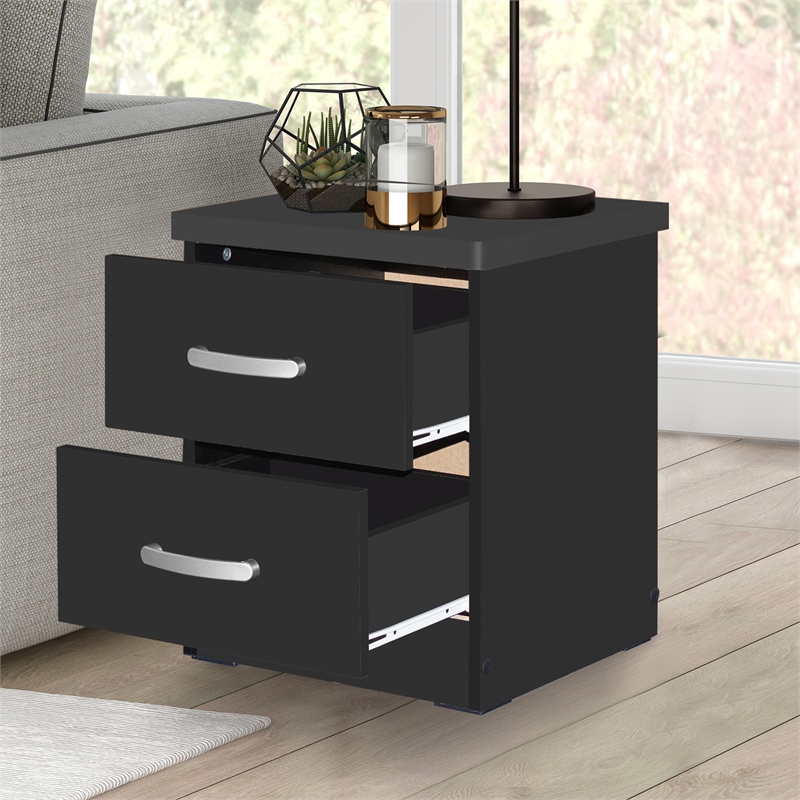 Home Square 2-Piece Set with Wardrobe Armoire and 2-Drawer