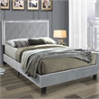 Home Square 2-Piece Set with Queen Platform Bed and Wardrobe Armoire Closet