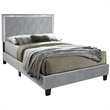 Home Square 2-Piece Set with Queen Platform Bed and Wardrobe Armoire Closet