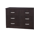 Home Square 2-Piece Set with Queen Platform Bed and Bedroom Dresser
