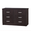 Home Square 2-Piece Set with Queen Platform Bed and Bedroom Dresser