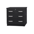 Home Square 3-Piece Set with Queen Bed Chest Dresser and 2-Drawer Nightstand