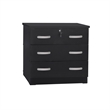 Home Square 3-Piece Set with Queen Bed Chest Dresser and 2-Drawer Nightstand