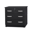 Home Square 3-Piece Set with Queen Bed Chest Dresser and 2-Drawer Nightstand