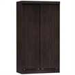Home Square 2-Piece Set with Double Sliding Door Wardrobe & Platform Twin Bed