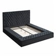 Home Square 3-Piece Set with Queen Bed Armoire Closet & 2-Drawer Nightstand