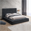 Home Square 3-Piece Set with Queen Bed Armoire Closet & 2-Drawer Nightstand