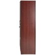 Home Square 2-Piece Set with Pine Twin Bed and Armoire Wardrobe Cabinet
