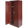 Home Square 2-Piece Set with Pine Twin Bed and Armoire Wardrobe Cabinet