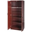 Home Square 2-Piece Set with Pine Twin Bed and Armoire Wardrobe Cabinet