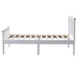 Home Square 2-Piece Set with Twin Bed and 4-Drawer Chest Dresser with Lock