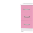 Home Square 2-Piece Set with Twin Bed & 3-Drawer Chest Bedroom Dresser