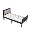 Home Square 3-Piece Set with Twin Bed 5-Drawer Tall Chest Wardrobe & Nightstand