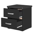 Home Square 3-Piece Set with Queen Bed 4-Drawer Dresser with Lock & Nightstand