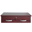 Home Square 3-Piece Set with Queen Bed 4-Drawer Dresser with Lock Nightstand