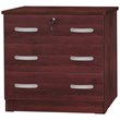 Home Square 2-Piece Set with Queen Captains Bed & 3-Drawer Chest Bedroom Dresser
