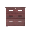 Home Square 2-Piece Set with Queen Captains Bed & 3-Drawer Chest Bedroom Dresser
