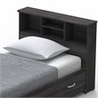 Home Square 2-Piece Set with Twin Captains Bed and Wardrobe Armoire Closet