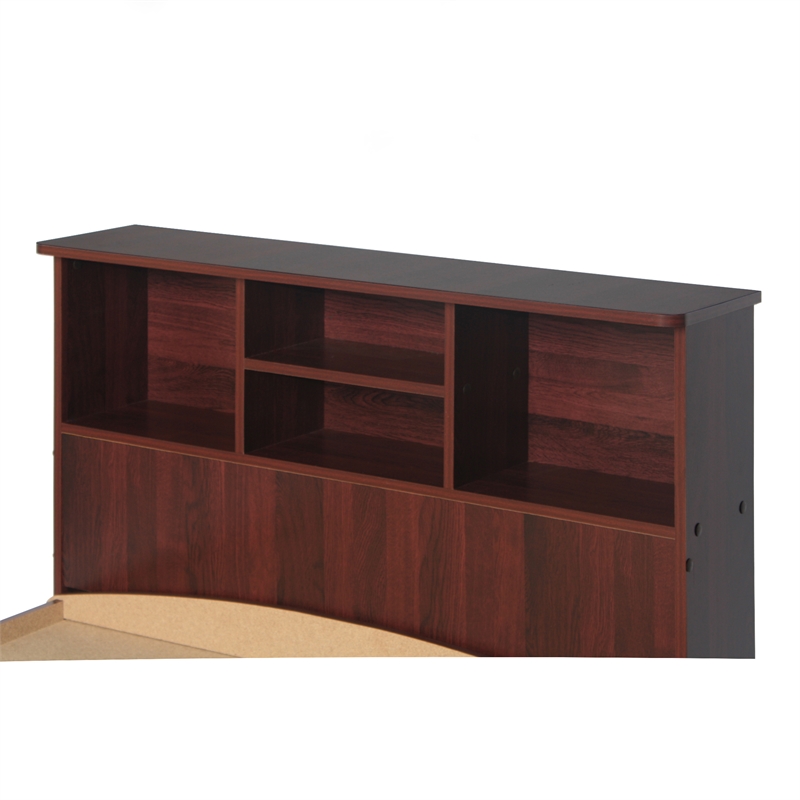 Home Square 2-Piece Set with Twin Captains Bed & Armoire Wardrobe Cabinet