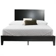 Home Square 2-Piece Set with Queen Platform Bed & Armoire Wardrobe Cabinet