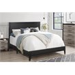 Home Square 2-Piece Set with Queen Platform Bed & Armoire Wardrobe Cabinet