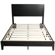 Home Square 2-Piece Set with Queen Platform Bed & Armoire Wardrobe Cabinet