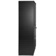 Home Square 2-Piece Set with Queen Platform Bed & Armoire Wardrobe Cabinet