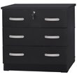 Home Square 2-Piece Set with Queen Platform Bed & 3-Drawer Chest Bedroom Dresser