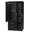Home Square 3-Piece Set with Queen Bed Wardrobe Armoire Closet & Nightstand