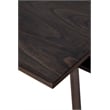 Home Square 7 Piece Dining Set with Dining Table and 6 Chairs in Dark Oak