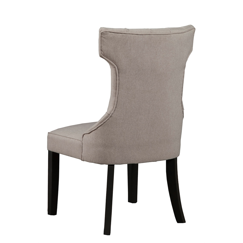 Home Square 7 Piece Dining Set with Dining Table and 6 Chairs in Dark Oak