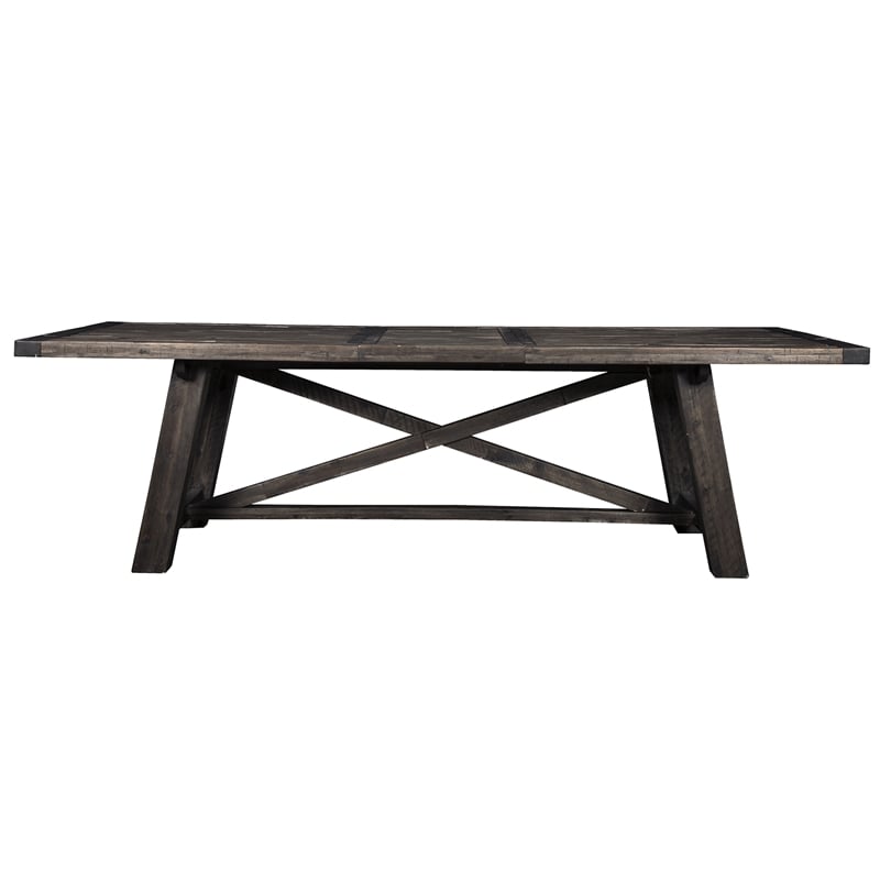 Home Square 7 Piece Dining Set with Dining Table 4 Chairs 1 Bench and Sideboard
