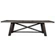 Home Square 7 Piece Dining Set with Dining Table 4 Chairs 1 Bench and Sideboard