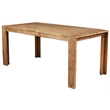 Home Square 6 Piece Dining Set with Dining Table Bench and 4 Chairs in Oak