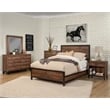 Home Square 2 Piece Bedroom Set with Two 1 Drawer Wood Nightstands in Rustic Pine