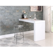 Home Square Brushed Silver Iron Barstool - Set of 2