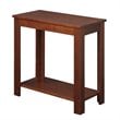 Home Sqaure Chairside End Table in Espresso Mahogany Wood Finish - Set of 2