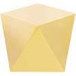 Home Square Stainless Steel Contemporary End Table in Gold - Set of 2