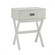 Home Square Designs2Go Landon End Table in White Wood Finish - Set of 2